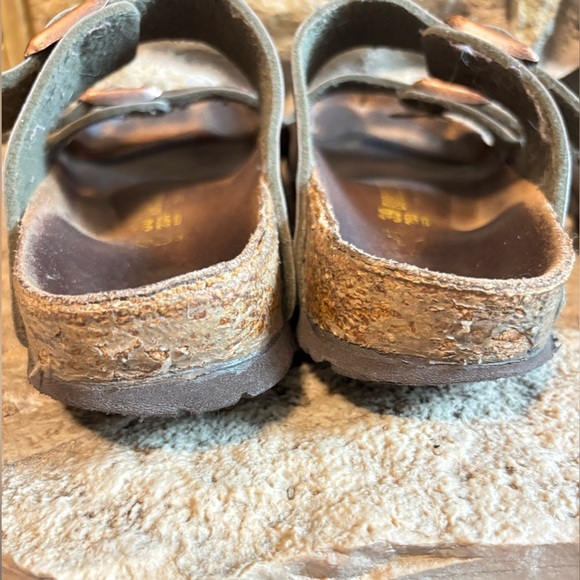 BIRKENSTOCK Lot/Bundle of 2 Arizona Thong Leather Sandals - Brown 39 & Black 38 - Picture 5 of 16